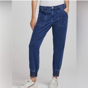 JBRAND Arkin Zip Ankle Blue Denim Jogger Jeans |‎ 26